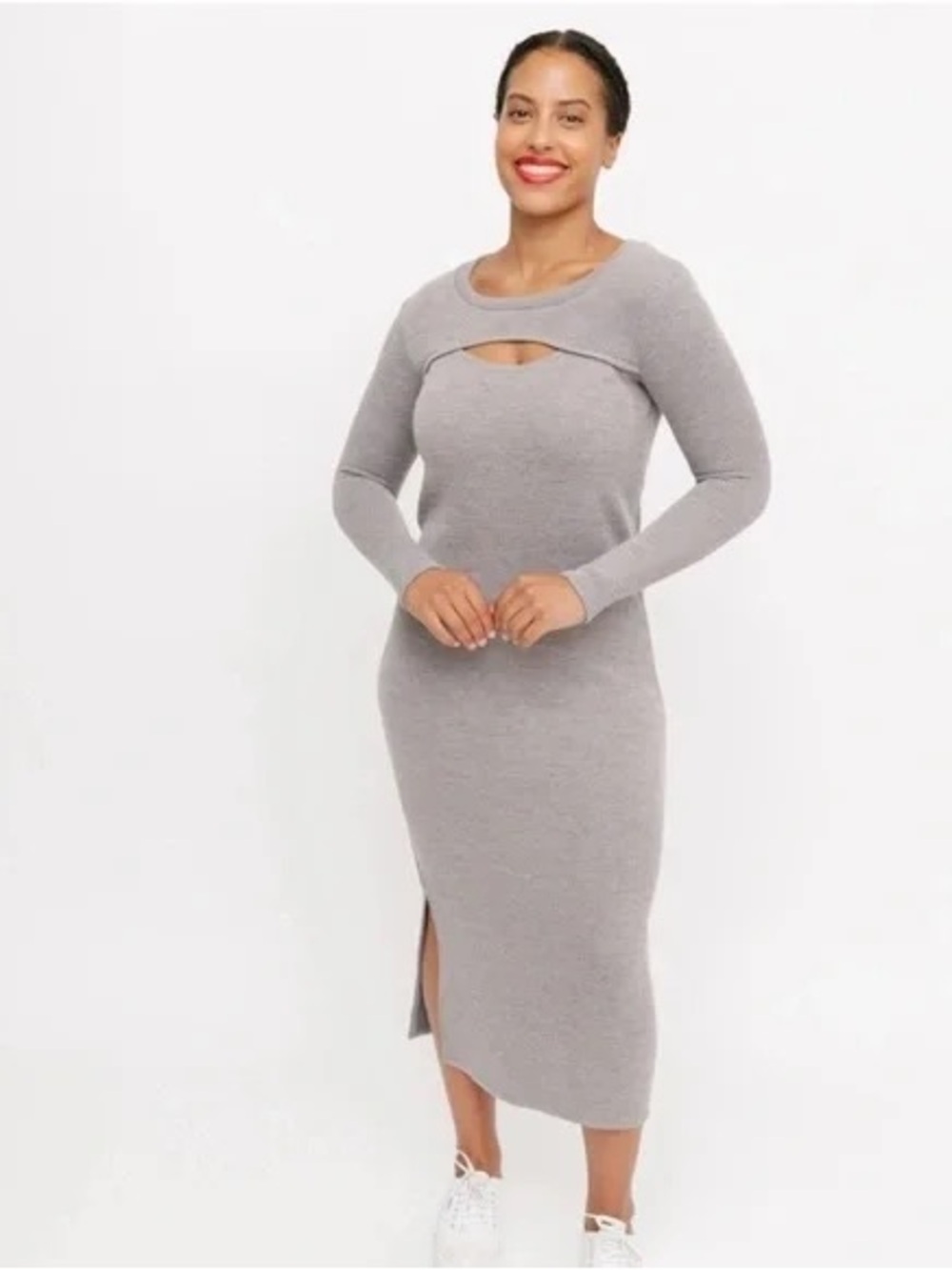 Smash and Tess Zoe Sweater Dress - Grey